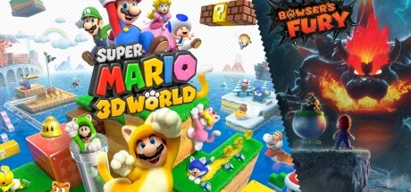 超级马里奥 3D世界 ＋ 狂怒世界 Super Mario 3D World Bowsers Fury 封面