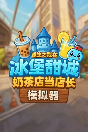奶茶店模拟器 - 重生之我在冰堡甜城当店长（Boba Cafe Simulator） 竖版封面