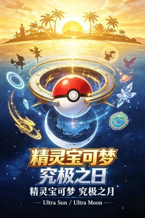 精灵宝可梦：究极之日、究极之月（Pokemon Ultra Sun Ultra Moon） 竖版封面